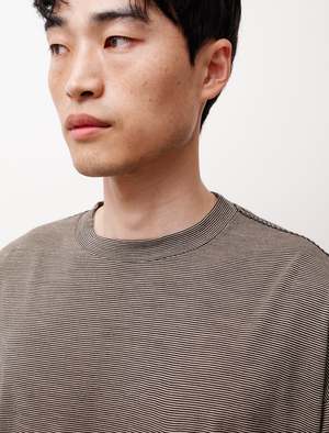 Comoli Wool S/S T-Shirt - Border | Garmentory