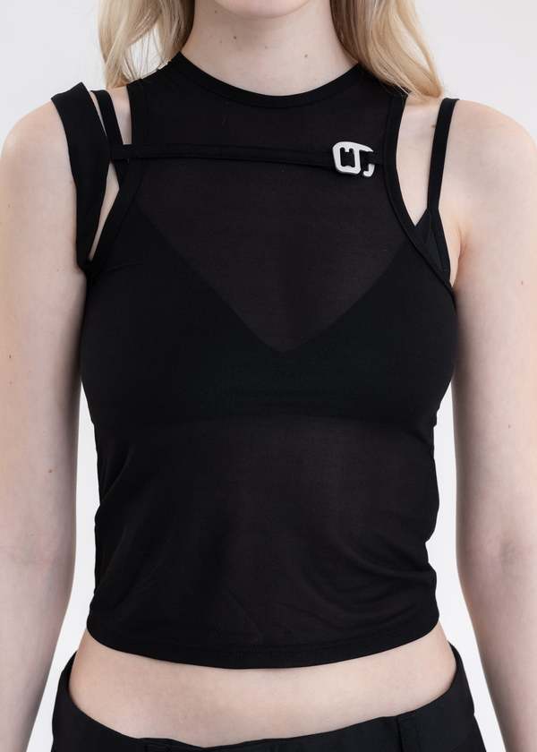 Heliot Emil GREGARIA TANK TOP - Black | Garmentory