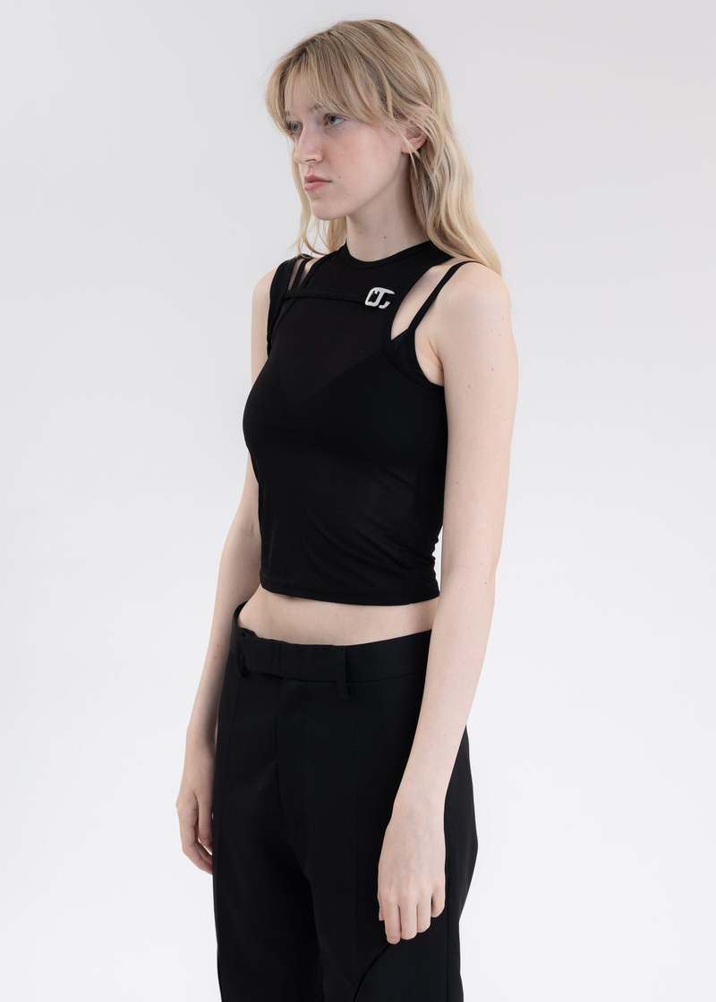 Heliot Emil GREGARIA TANK TOP - Black | Garmentory