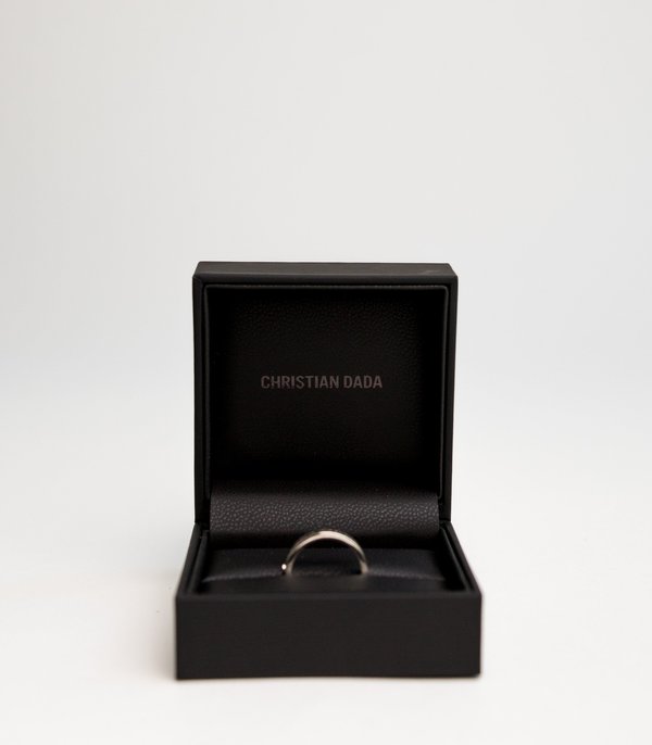 Christian Dada TFTLTYTD Plate Ring - Silver | Garmentory