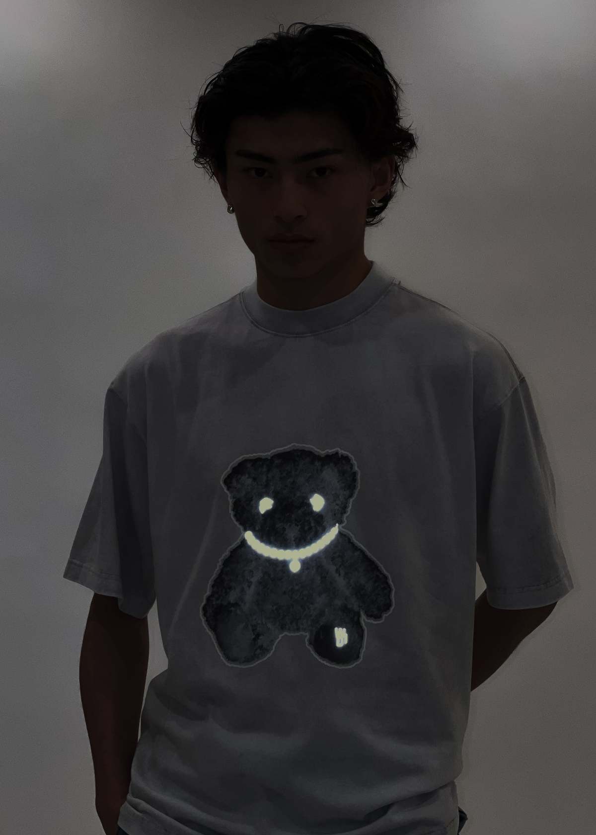 We11Done ♥ Spray Teddy T-Shirt /追跡付 we11done-PEARL-NECKLACE-TEDDY-