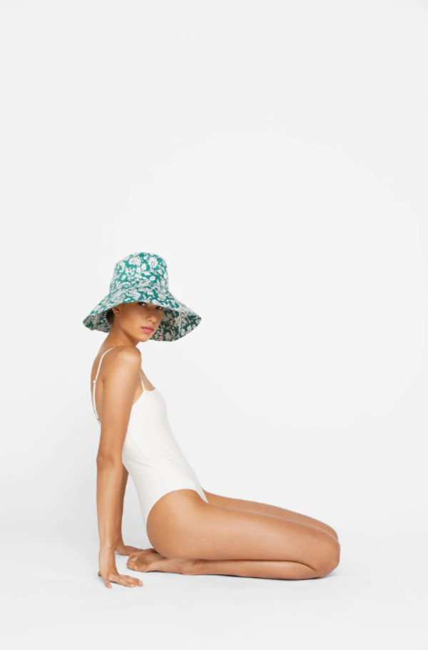 Mikoh Panda Hat in Batik Green Mikoh Panda Hat - Batik Green | Garmentory main image 2