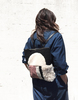 Primecut Sunset Patchwork Sheepskin Backpack - Thumbnail 2