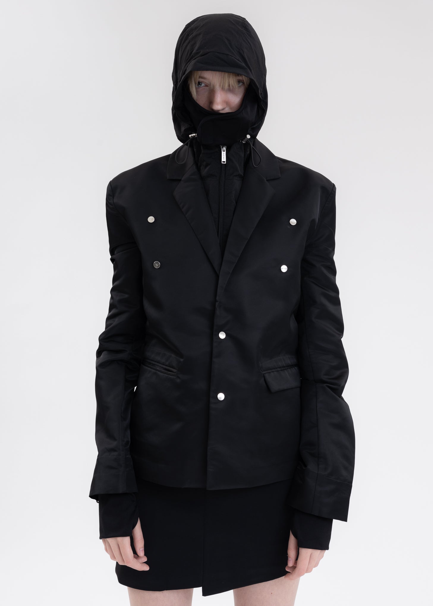 ジャケット・アウター HELIOT EMIL ANAGENESIS TECHNICAL BLAZER Heliot Emil ANAGENESIS TECHNICAL Combo Blazer - Black | Garmentory