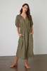Velvet by Graham & Spencer Whitney Woven Linen Dress - Elm - Thumbnail 1