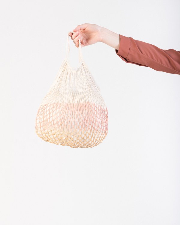 F&F Market net tote bag in peach F&F Market net tote bag in peach