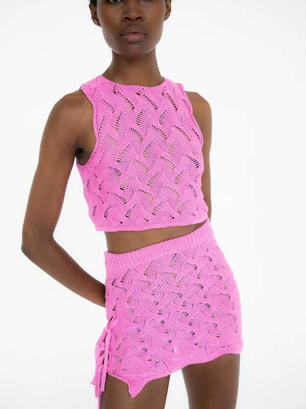 Tach Clothing Pala Knit Top Pink Garmentory