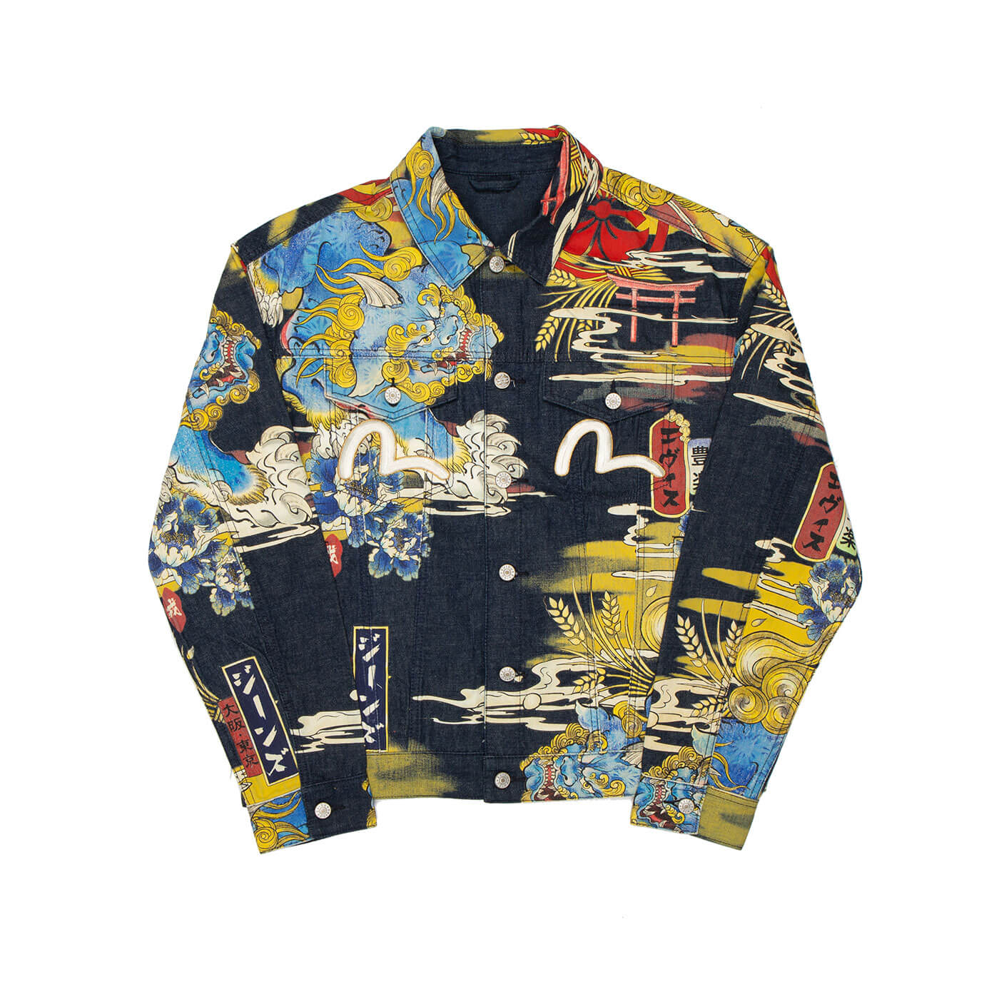 【maltese_8314さま】ご購入品◆evisu・cotti Seagull Embroidery Wool-mix Blazer – EVISU