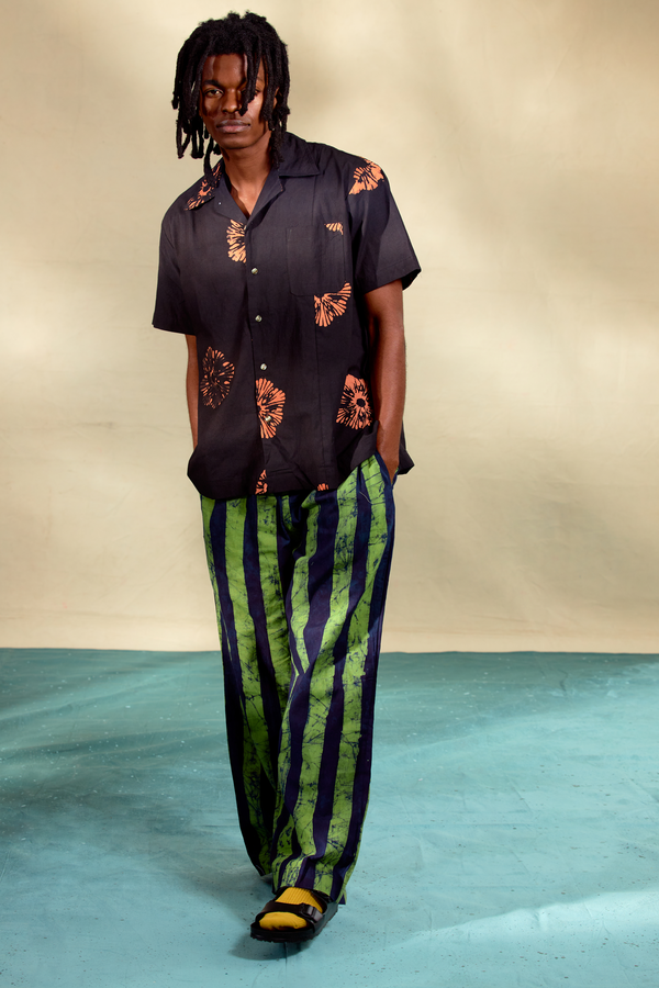 PostImperial IJEBU SHIRT ABSTRACT SHELL NIGHT CORAL Garmentory