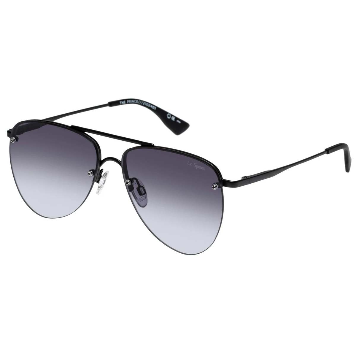Le Specs The Prince Sunglasses - Matte Black - Image 2 of 2