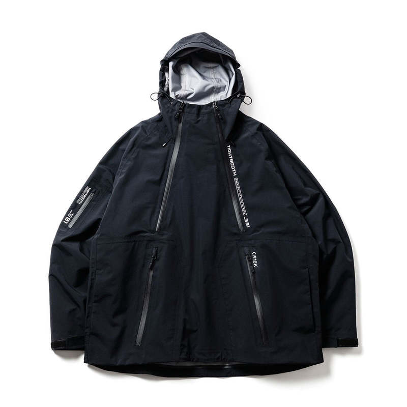 TIGHTBOOTH タイトブース 3Layer Anorak ブラック TIGHTBOOTH（タイトブース）3 LAYER MOUNTAIN PARKA - birnest