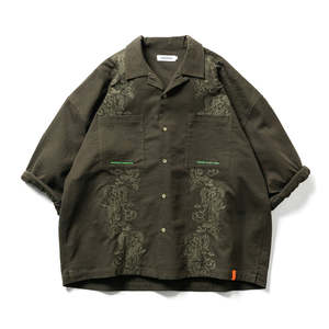 Tightbooth Poppy Roll-up Shirt - Olive