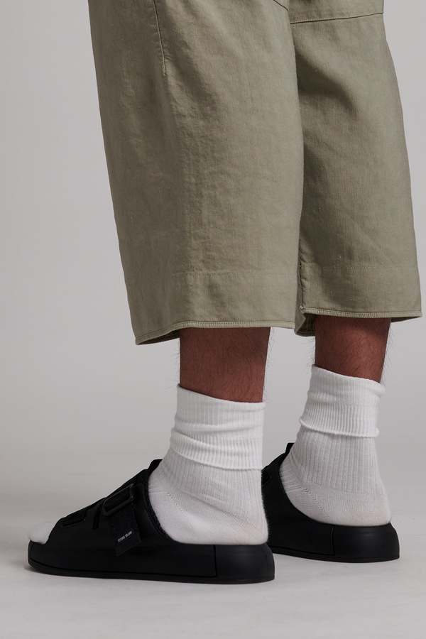 Stone Island Shadow Project Slide On Sandal - Black | Garmentory