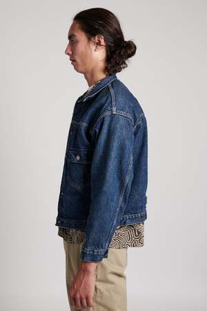 Orslow Type 1 Pleated Front Blouse Vintage Wash - Denim Used