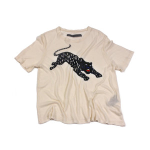 Raquel Allegra Tiger Print Boxy Tee | Garmentory