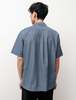 Niuhans Dry Touch Cotton Dungaree S/S Shirt - Indigo - Thumbnail 3