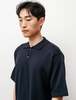 Niuhans Organic Cotton Polo Sweater - Navy - Thumbnail 3