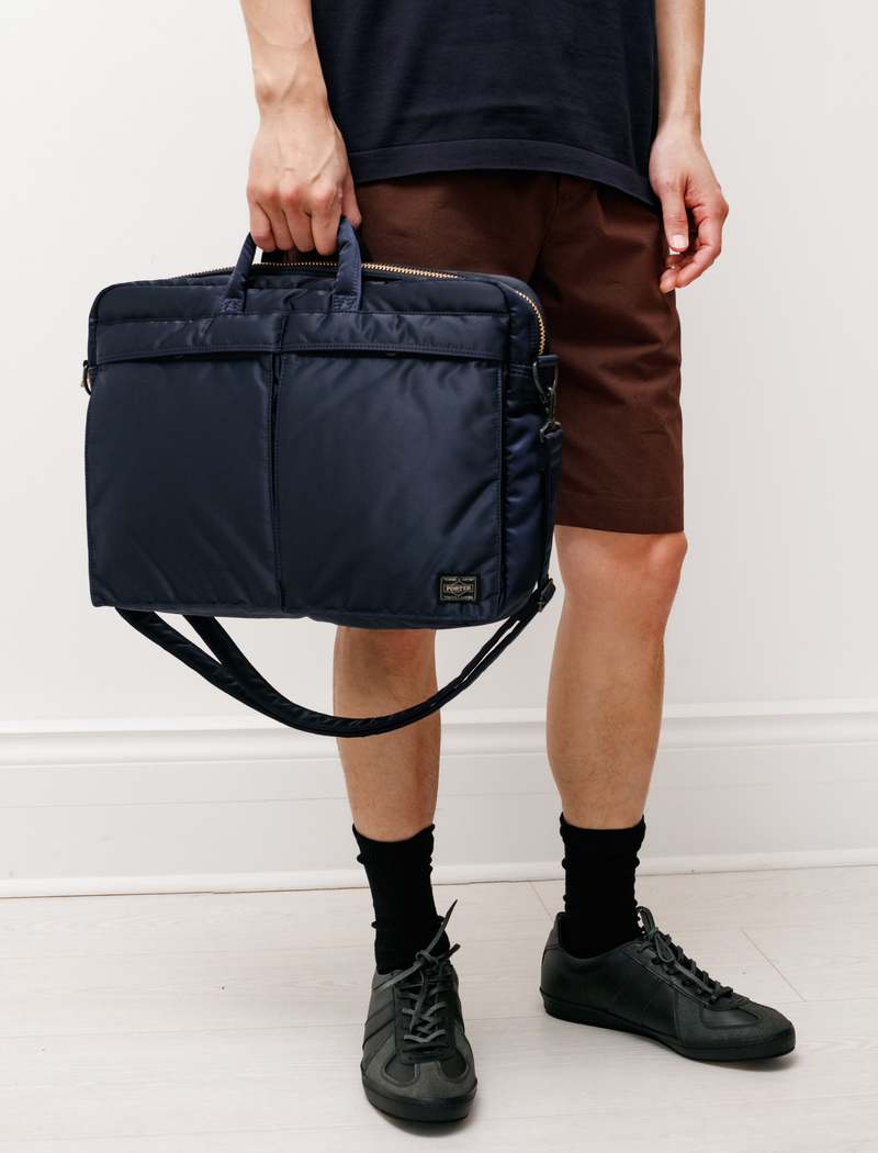 未使用タグ付き PORTER_TANKER IRON BLUE 2way Porter Tanker 2Way Briefcase - Iron Blue | Garmentory