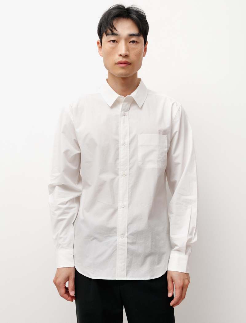Maison Louis Marie Typewriter Resilient Vintage Wash Shirt - White
