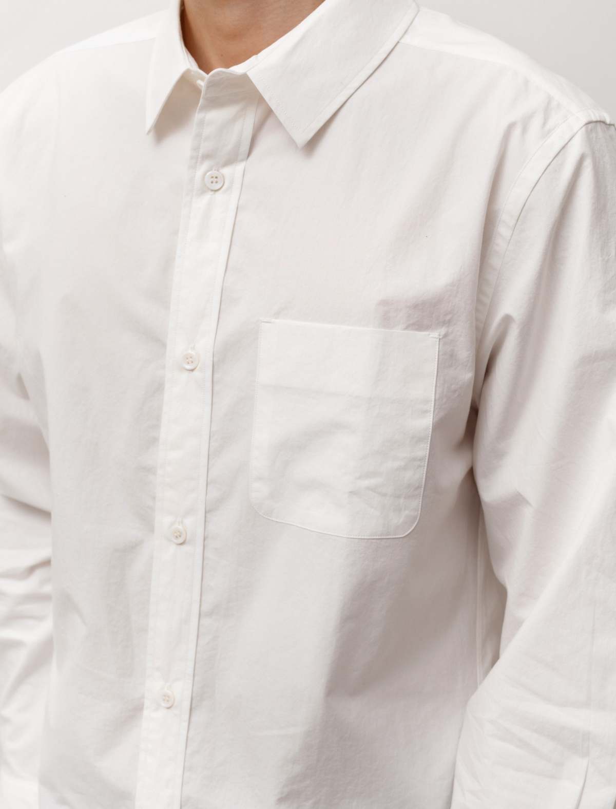 Maison Louis Marie Typewriter Resilient Vintage Wash Shirt - White - Image 3 of 3