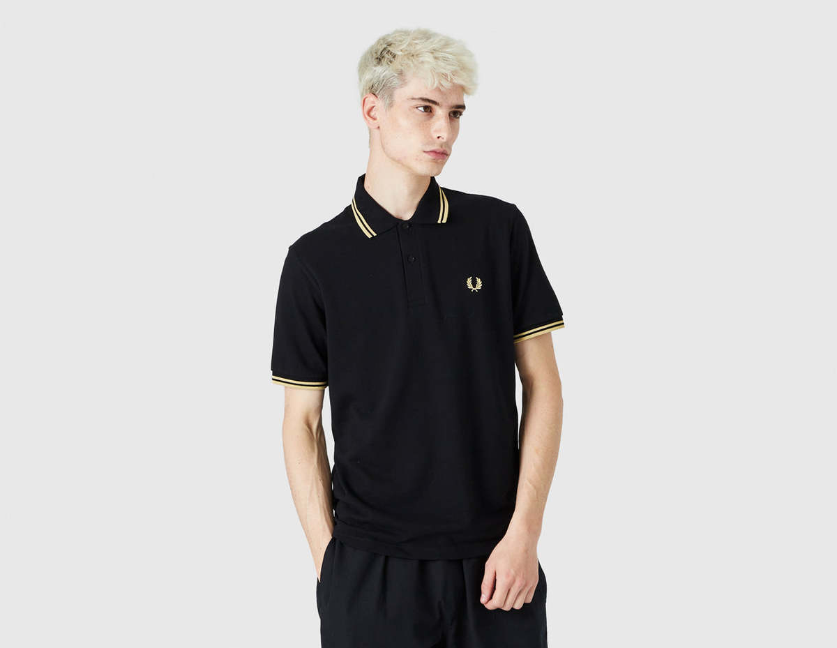 トップス The Fred Perry Shirt M12 BLACK/CHAMPAGNE Fred Perry M12 Shirt - Black/Champagne | Garmentory