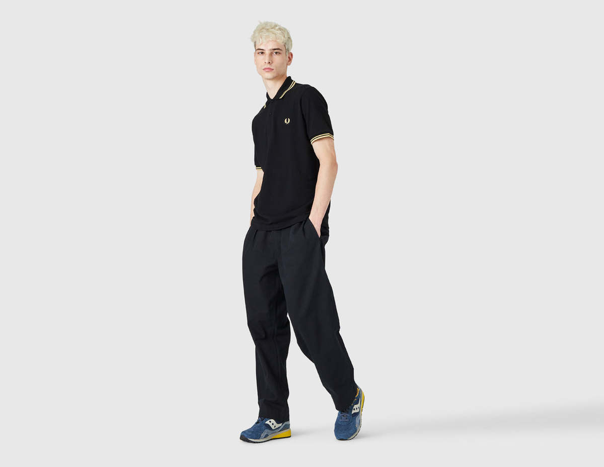 トップス The Fred Perry Shirt M12 BLACK/CHAMPAGNE M12 - Black / Champagne / Champagne | The Fred Perry Shirt