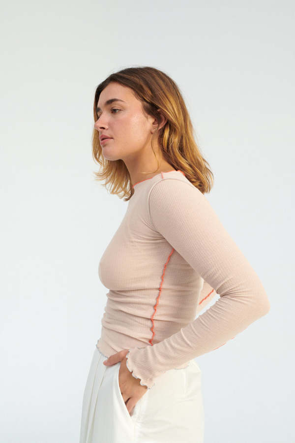 Baserange Vein Long Sleeve - Pink | Garmentory