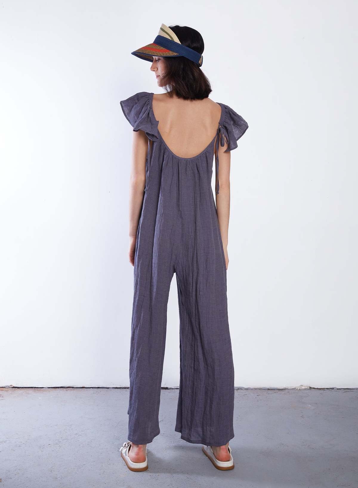 Meg Ruffle Jump - Denim | Garmentory