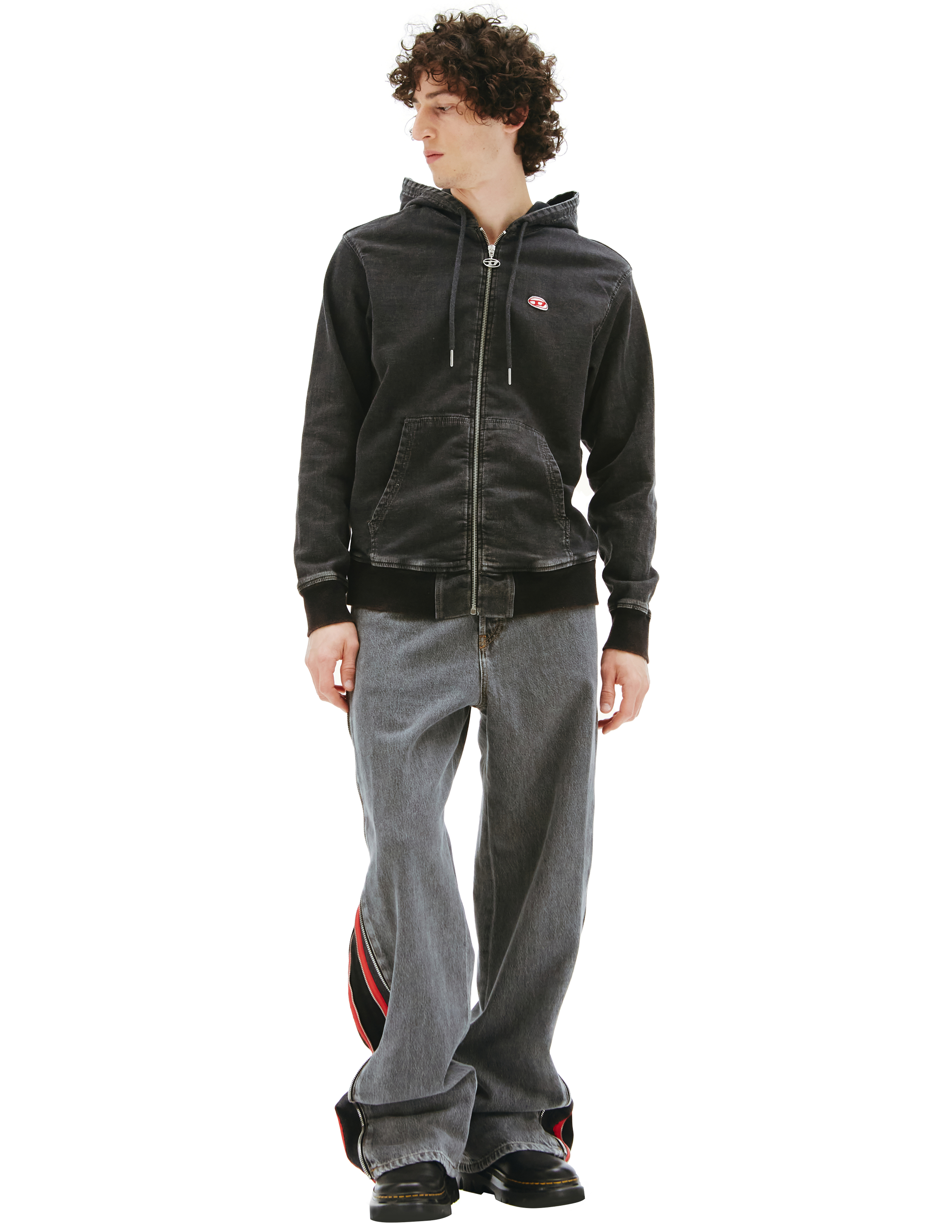 Diesel D-Gir Faded Denim Hoodie 