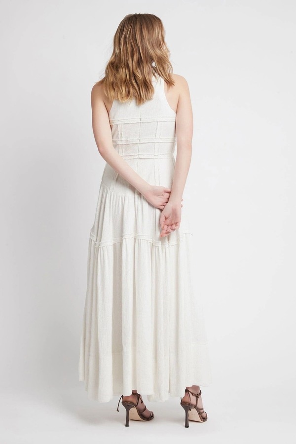 Aje Tidal Corset Midi Dress - Ivory