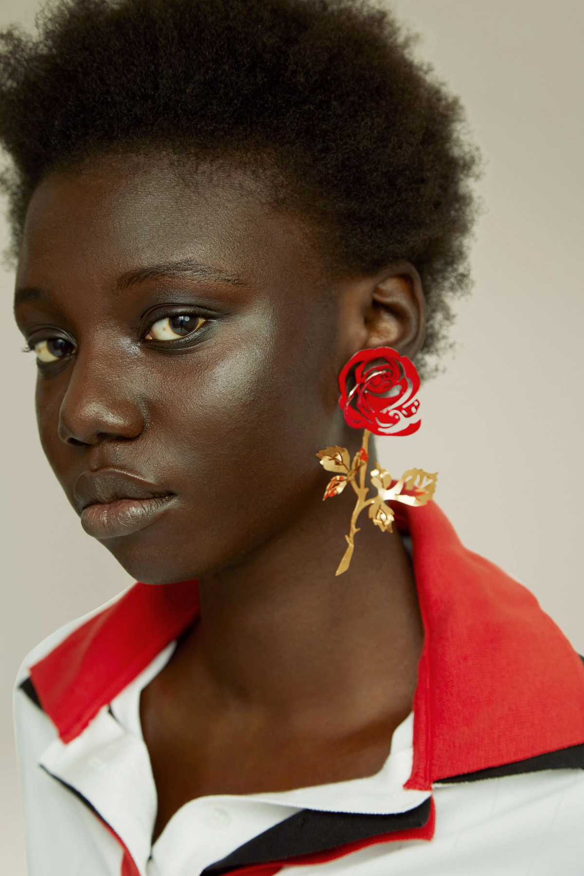 【セール】 ROSE Y/project EARRINGS Garmentory | SILVER/RED/GREEN - アクセサリー