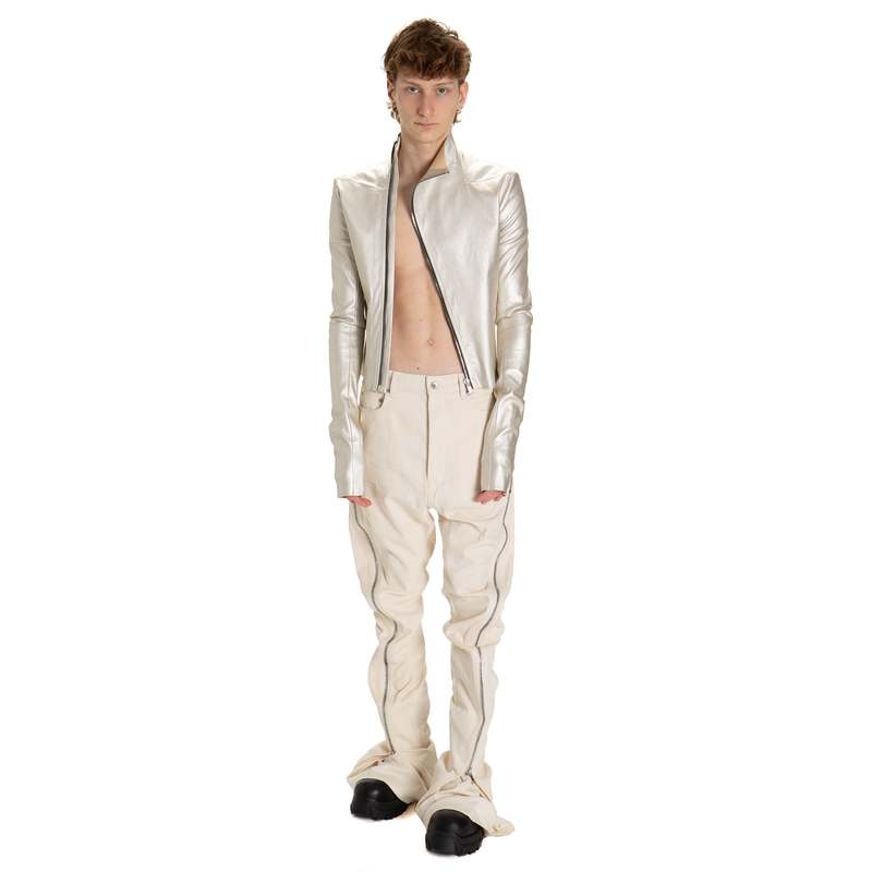 ジャケット RICK OWENS 'Gary Jacket' jacket Rick Owens Gary leather and cotton jacket Rick Owens