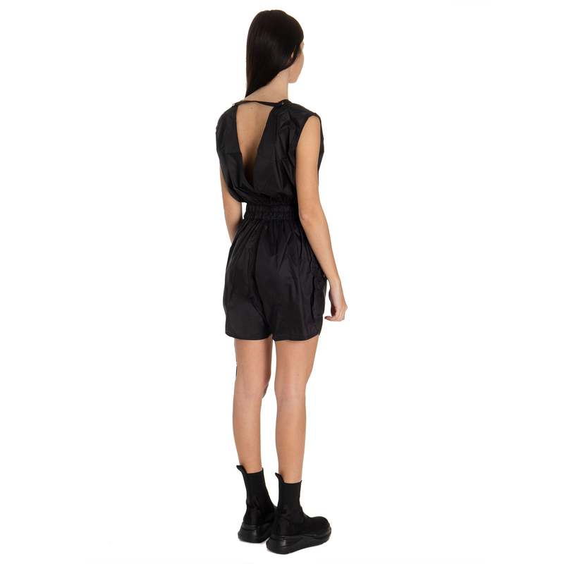 Rick Owens Short bodybag jumpsuit - black | Garmentory