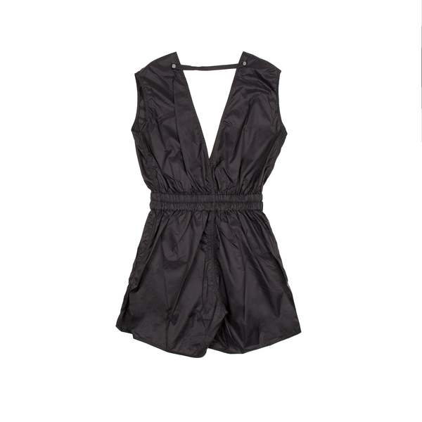 Rick Owens Short bodybag jumpsuit - black | Garmentory