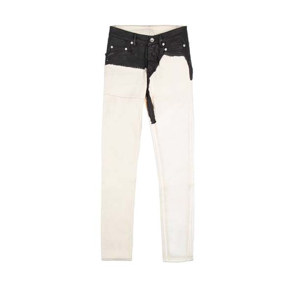 Rick Owens Tyrone Cut Jeans - White | Garmentory