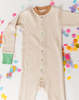 Noble Organic Waffle One-Piece Sleeper - Funfetti - Thumbnail 3