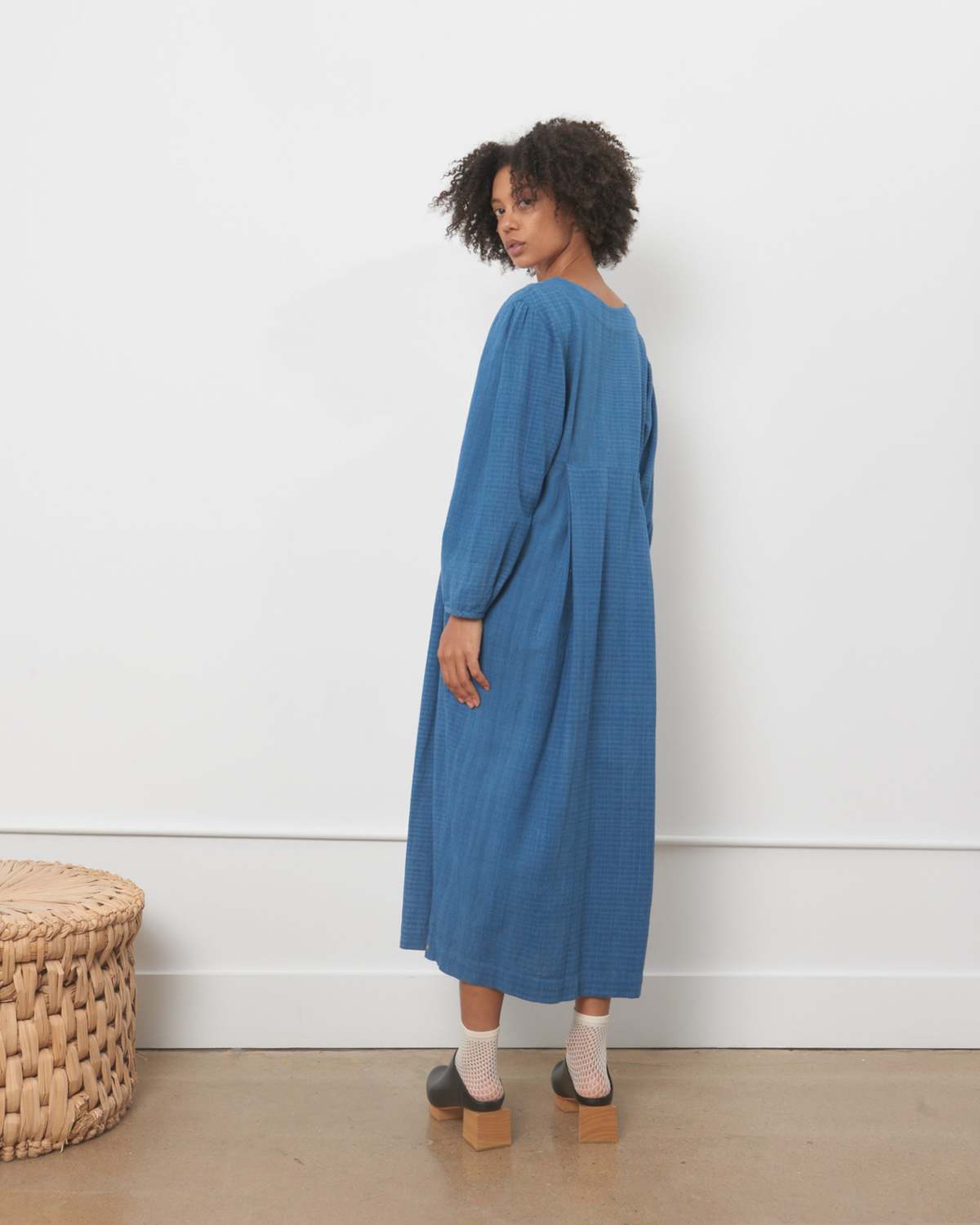 11.11 / Eleven Eleven Pleated Dress - Indigo - Image 6 of 6