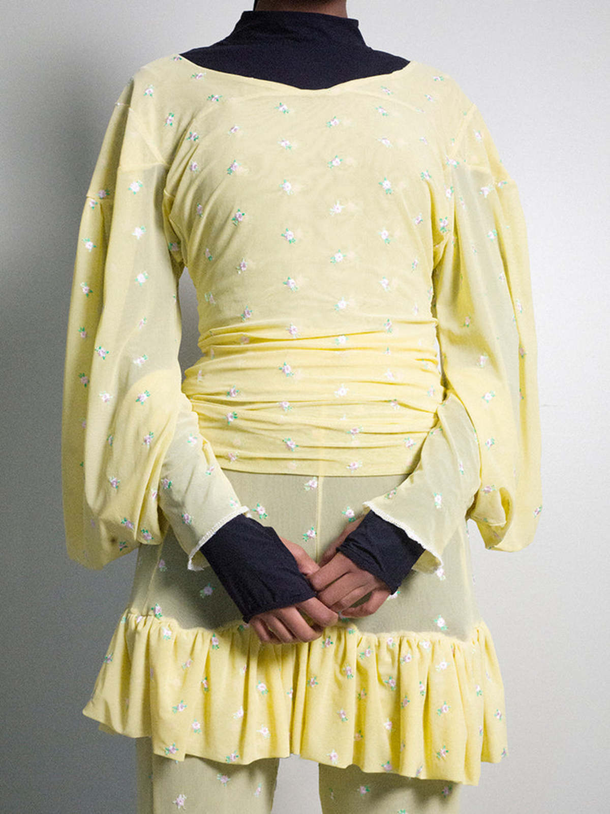 JRAT Ren Faire Blouse Yellow Flower Garmentory