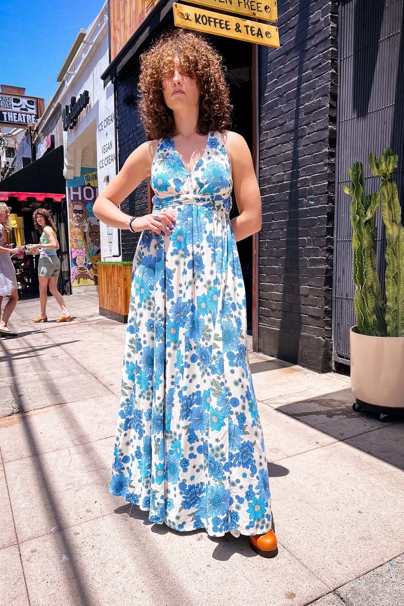 Aakaa Leah Halter Maxi Dress