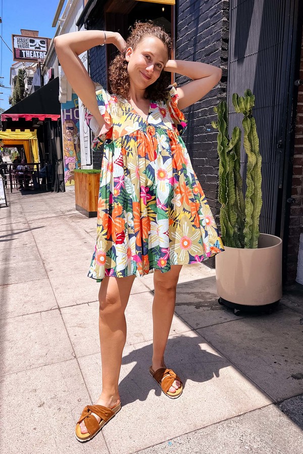 Aakaa Marty Babydoll Dress - Multi | Garmentory