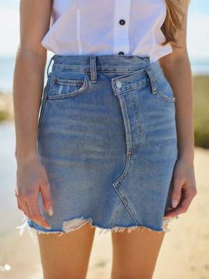 AGOLDE Criss Cross Skirt - Symbol | Garmentory