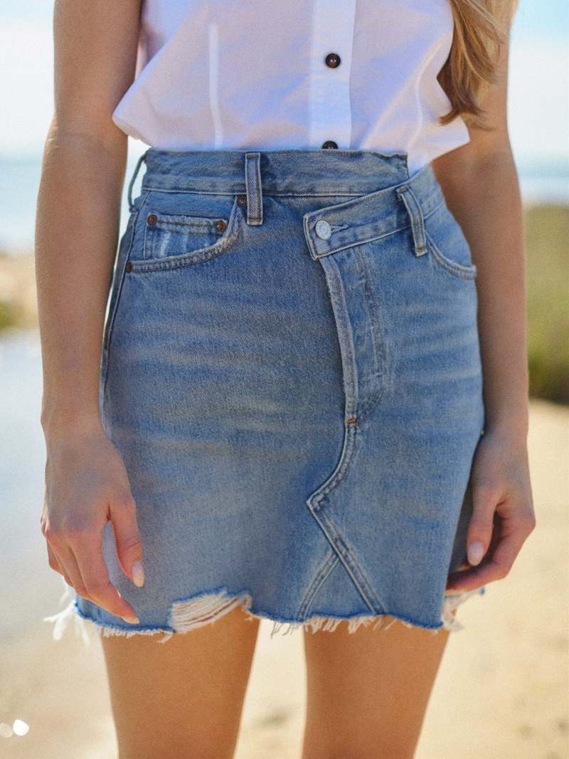 AGOLDE Criss Cross Skirt - Symbol | Garmentory