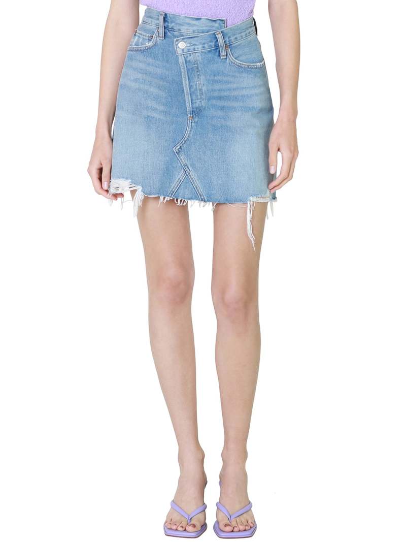 AGOLDE Criss Cross Skirt - Symbol | Garmentory
