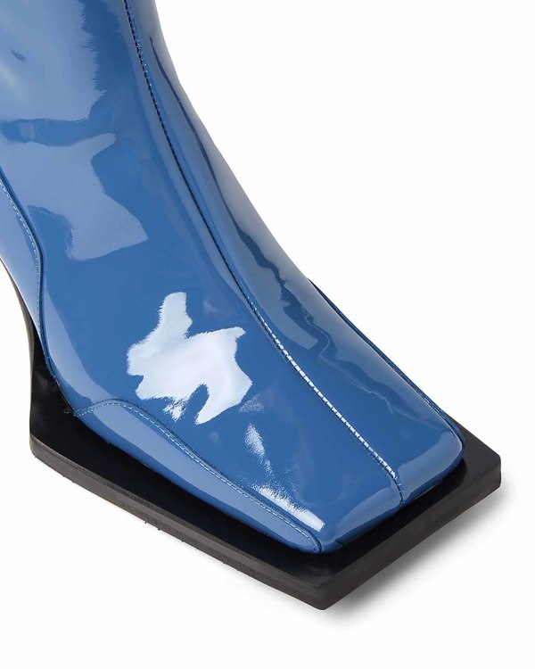 Eytys Gaia Leather Boots Blue Garmentory