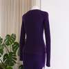 Rachel Comey Ramin Ribbed Cotton Cardigan - Purple - Thumbnail 3