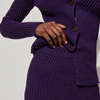 Rachel Comey Ramin Ribbed Cotton Cardigan - Purple - Thumbnail 6