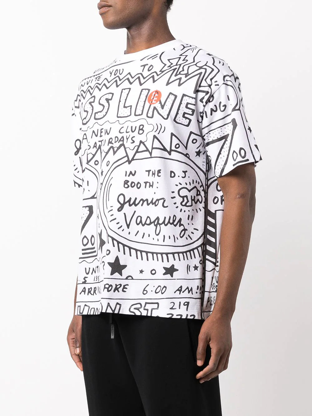 Tシャツ・カットソー HONEY FUCKING DIJON Men T Shirts HFD06T201BLACK Black BASSLINE-T-Shirt---Keith-