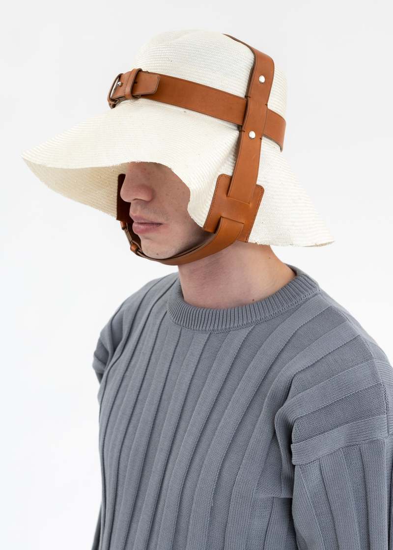 Hed Mayner BELTED HAT - NATURAL | Garmentory