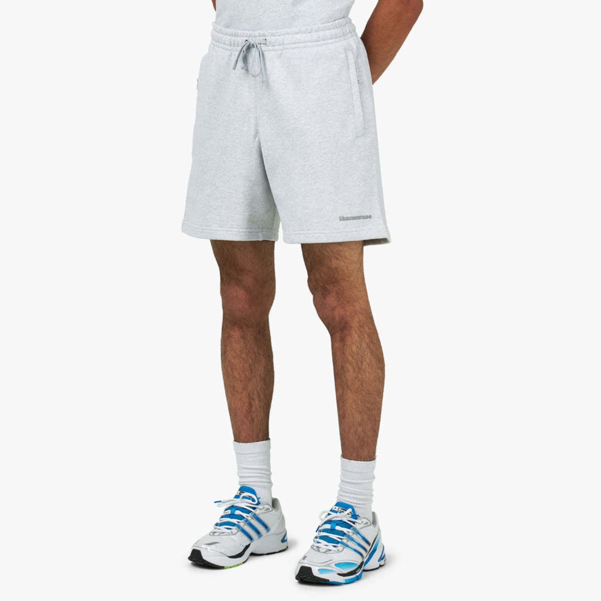 adidas Originals x Pharrell Williams Basics Unisex Shorts - Light Grey  Heather | Garmentory