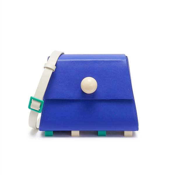 MATTER MATTERS Trapezoid Shoulder Bag Electric Blue Garmentory